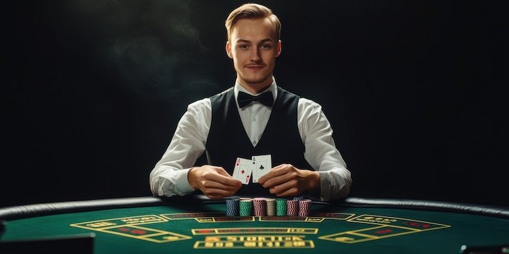 Spadegaming live dealer studio on jbr malam app interface